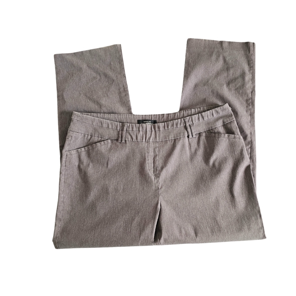 PENNINGTONS SAVVY FIT COUPE INGENIEUS GREY STRETCH JEANS SIZE 22